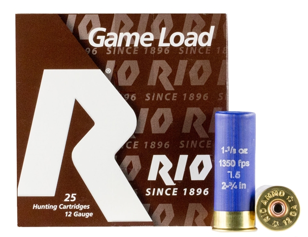 Picture of Rio Ammunition Sghv3275 Game Load Super Game High Velocity 
12 Gauge 2.75" 1-1/8 OZ 7.5 Shot 25 Bx/ 10 CS