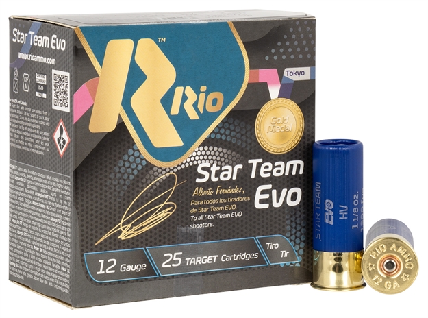 Picture of  Rio Ammunition St32hv75 Star Team Evo High Velocity 12Gauge 2.75" 1 1/8Oz 7.5Shot 25 Per Box/10 Case