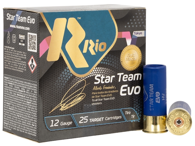 Picture of  Rio Ammunition St32hv8 Star Team Evo High Velocity 12 Gauge 2.75" 1 1/8 OZ 8 Shot 25 Per Box/ 10 CS