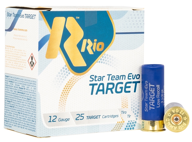 Picture of  Rio Ammunition Stt32lr75 Team Target  12Gauge 2.75" 1 1/8Oz 7.5Shot 25 Per Box/10 Case 8435101643429