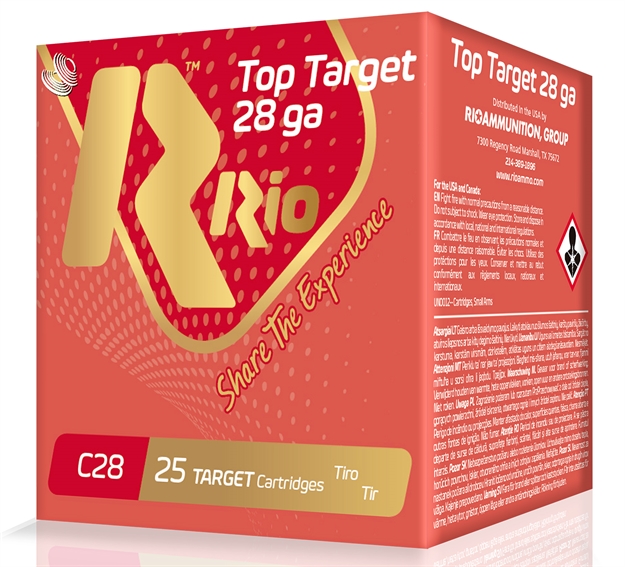 Picture of  Rio Ammunition Rc2875 Top Target  28 Gauge 2.75" 3/4 OZ 7.5 Shot 25 Per Box/ 10 Case 8435101621786