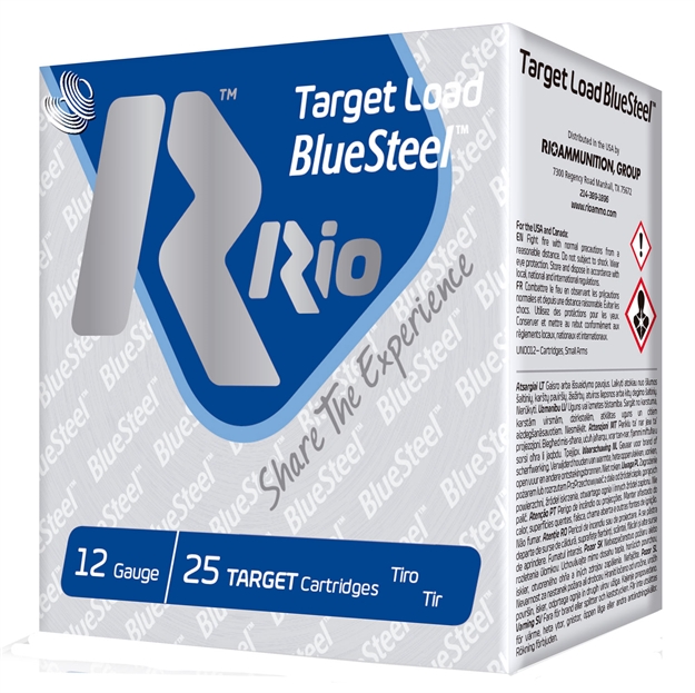Picture of Rio Ammunition Tlbs287 Target Load Bluesteel 12 Gauge 2.75" 1 OZ 7 Shot 25 Bx/ 10 CS