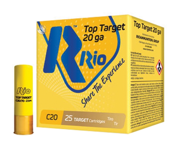 Picture of Rio Ammunition Top Target 20G 2.75" 2.5Dr 7/8Oz #9 TT209 184351016232