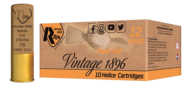 Picture of Rio Ammunition Vintage 1896 Pap Helic 12G 2.75"1Oz #7.5