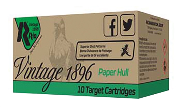 Picture of Rio Ammunition Vintage 1896 Paper Fly 12G 2.75"1 1/4 #8