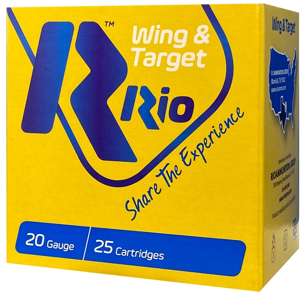 Picture of Rio Ammunition Wing/Tgt 24 20G 23/4 7/8Oz #8