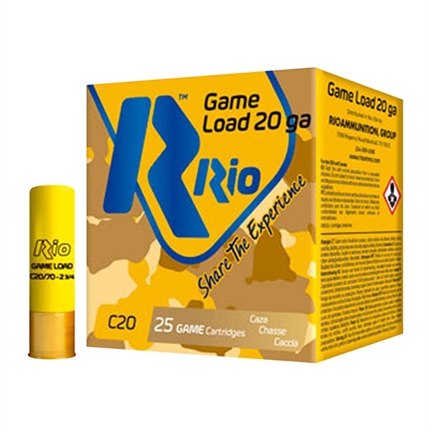 Picture of Rio Low Recoil Heavy Field Load 20Ga 8 25Bx