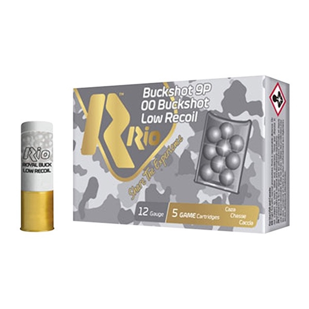 Picture of Rio Royal Buck Low Recoil 12Ga  9 Pellet 25Bx