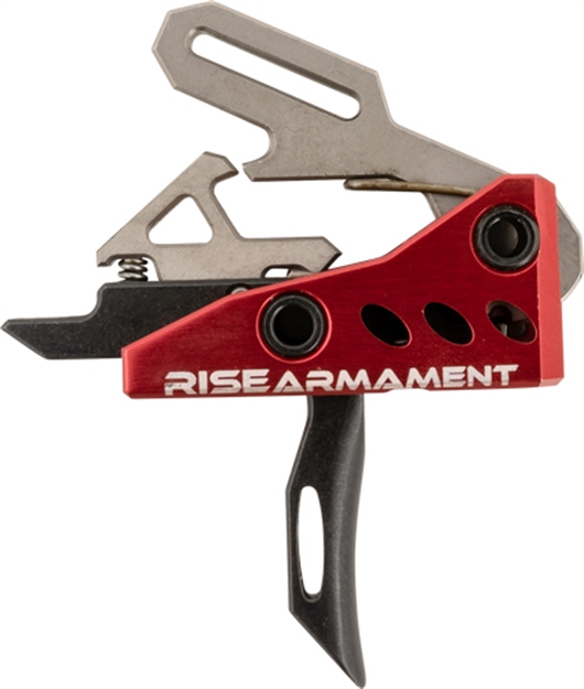 Picture of Rise Armament Ra535blkarp Ra-535 Advanced Performance Single-Stage Straight With 3.50 Lbs Draw Weight, Red Housing & Black Trigger For Ar-Platform, Includes Pins RA-535-Blk 850011713327