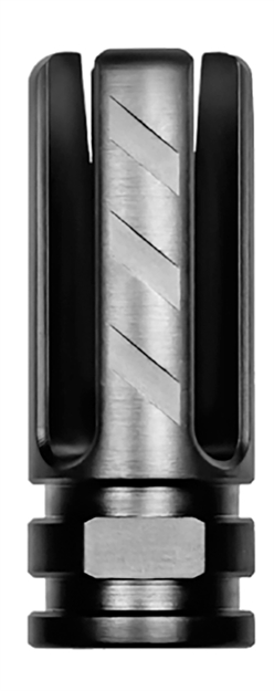 Picture of Rise Armament Ra-703-223-Blk Veil Flash Hider Black Nitride Finish 416R Stainless Steel With 2.25" Oal For 22 Cal Ar-15 RA703223BLK