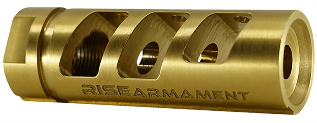 Picture of Rise Armament Ra701223tin Ra-701  Gold Nitride Titanium With 1/2"-28 Tpi Threads For 22 Cal RA-701-223-TIN 850011713648