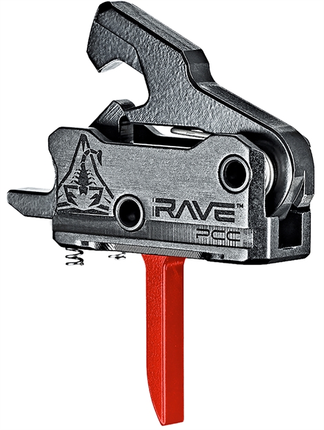 Picture of Rise Armament T017fpccred Rave Pistol Caliber Carbine Black/Red Single-Stage T017F-PCC-RED