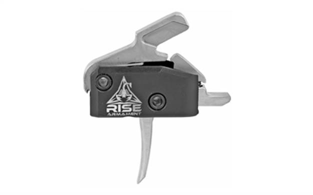 Picture of  Rise Armament Ra434slvrawp Ra-434 High Performance Single-Stage Flat Trigger With 3.50 Lbs Draw Weight & Black/Silver Finish For Ar-Platform 850011713082