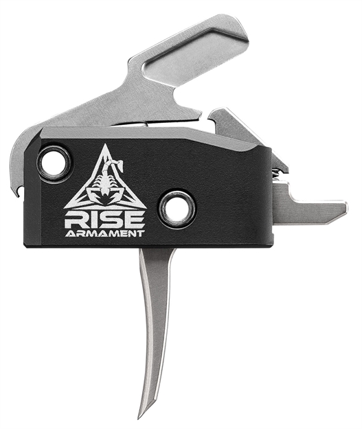 Picture of  Rise Armament Ra434slvrawp Ra-434 High Performance Single-Stage Flat Trigger With 3.50 Lbs Draw Weight & Black/Silver Finish For Ar-Platform