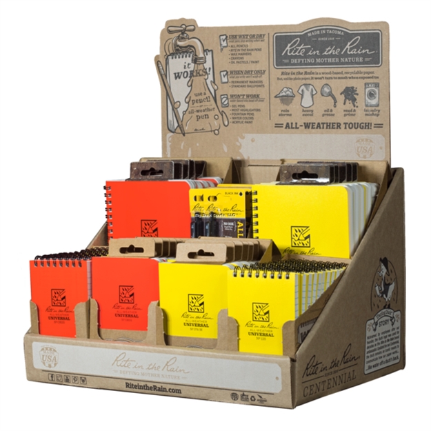 Picture of Rite IN The Rain Preloaded Medium Counter Display - Orange And Yellow