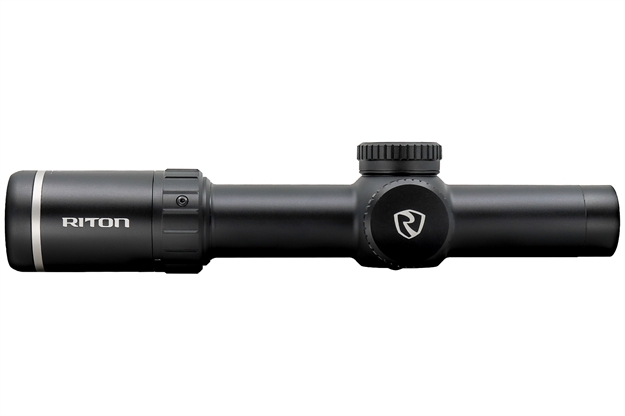 Picture of Riton Optics  X7 Primal 1-8X 28Mm Obj 105.80-13.10 FT @ 100 Yds Fov 34Mm Tube Black Finish Illuminated Riton German #1 Mod 1