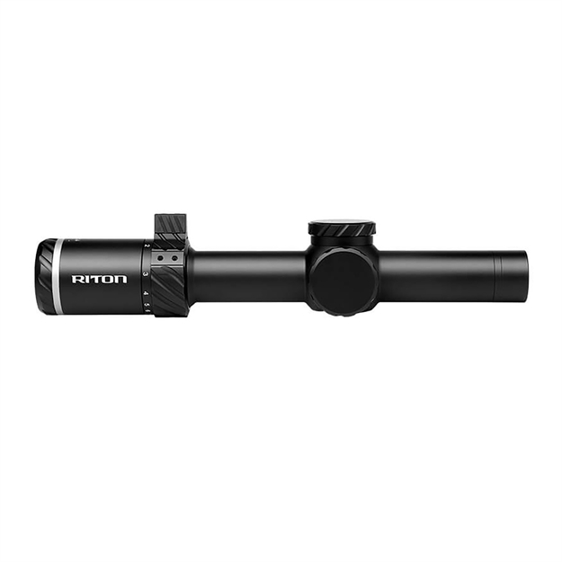 Picture of Riton Optics 3T18asiblk2 3 Tactix  Black 1-8X24mm 30Mm Tube Illuminated OT Reticle 3T18ASIBLK23