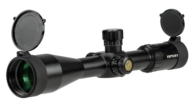 Picture of Riton Optics 52306 Rt-S Mod 7 5-25X 56Mm Obj 22.5-4.5 FT @ 100 Yds Fov 34Mm Tube Black Matte Finish Illuminated Mil-Dot With Moa Adjustment