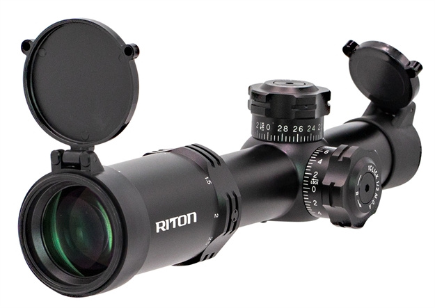 Picture of Riton Optics 52336 Rt-S Mod 3 Gen 2 
1-4X 24Mm Obj 112-27 FT @ 100 Yds Fov 30Mm Tube Black Matte Finish Bdc