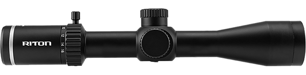 Picture of  Riton Optics 3P416as 3 Primal Black Hardcoat Anodized 4-16X 44Mm 30Mm Tube Dhr Reticle Features Throw Lever