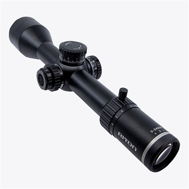 Picture of Riton X7 Conquer 3-24X56 (Black) Riflescope, Illuminated Reticle, Tube Diameter: 34Mm, First Focal Plane 7C324LFI 019962528460