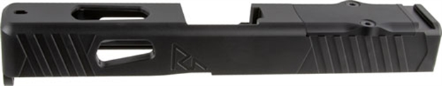 Picture of  Rival Arms Ra10g102a Precision Slide A1 Qpq Black 17-4 Stainless Steel With Front/Rear Serrations & Rmr Optic Cut For 9Mm Luger Glock 17 Gen3 788130026441