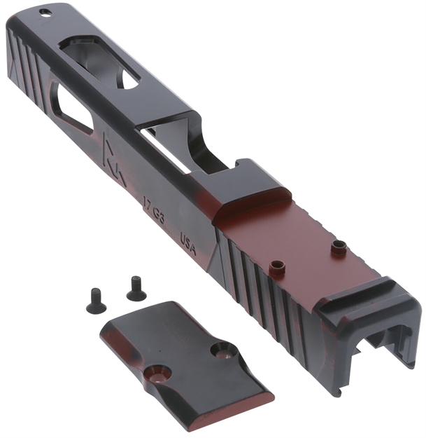 Picture of Rival Arms Ra-Ra12g102a Faction Series Slide A1 With Rmr Cut Cerakote Ready Red 17-4 Stainless Steel For Glock 17 Gen3