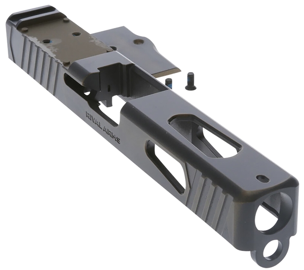 Picture of Rival Arms Ra-Ra12g102b Faction Series Slide A1 With Rmr Cut Cerakote Battle Bronze 17-4 Stainless Steel For Glock 17 Gen3