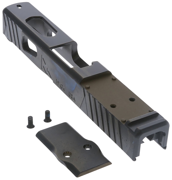 Picture of Rival Arms Ra-Ra12g204b Faction Series Slide A1 With Rmr Cut Cerakote Battle Bronze 17-4 Stainless Steel For Glock 19 Gen4