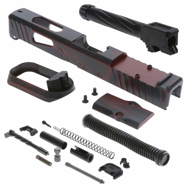 Picture of Rival Arms Ra-Ra13g104a Faction Series Slide A1 Build Kit With Rmr Cut Cerakote Ready Red 17-4 Stainless Steel For Glock 17 Gen4