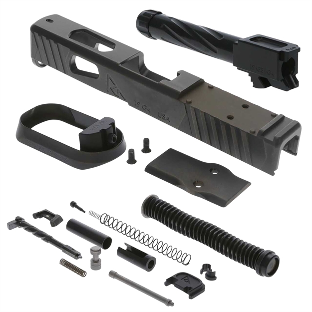 Picture of Rival Arms Ra-Ra13g204b Faction Series Slide A1 Build Kit With Rmr Cut Cerakote Battle Bronze 17-4 Stainless Steel For Glock 19 Gen4