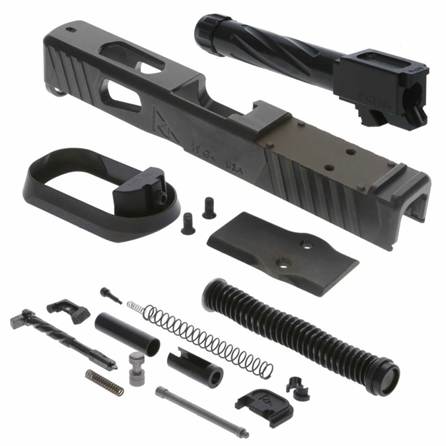 Picture of Rival Arms Ra-Ra13g206b Faction Series Slide A1 Build Kit With Docter Cut Cerakote Battle Bronze 17-4 Stainless Steel For Glock 19 Gen4