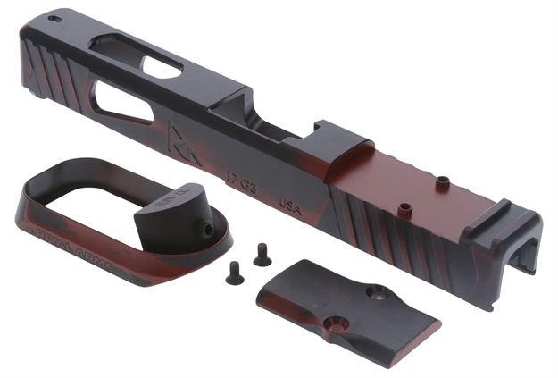 Picture of Rival Arms Ra-Ra14g102a Faction Series Slide A1 With Rmr Cut Cerakote Ready Red 17-4 Stainless Steel For Glock 17 Gen3 (Slide & Mag Well Only)