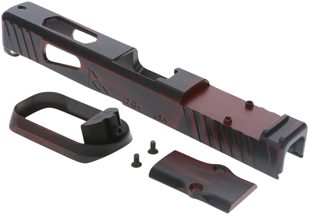 Picture of Rival Arms Ra-Ra14g106a Faction Series Slide A1 With Docter Cut Cerakote Ready Red 17-4 Stainless Steel For Glock 17 Gen4 (Slide & Mag Well Only)