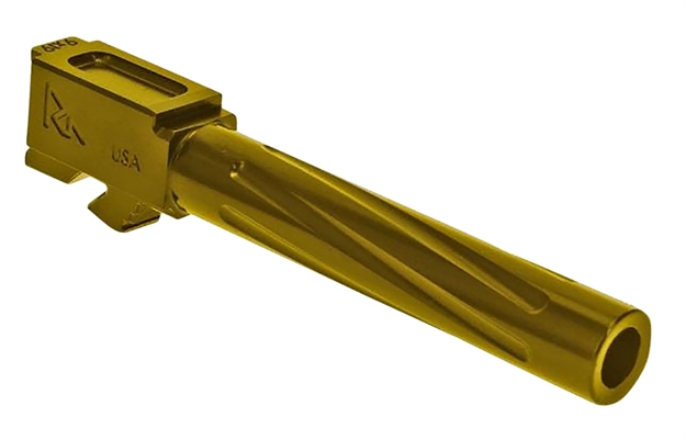 Picture of  Rival Arms Ra20g103e Precision V1 Drop-In Barrel 9Mm Luger 4.49" Gold Pvd Finish 416R Stainless Steel Material For Glock 17 Gen5 788130029916