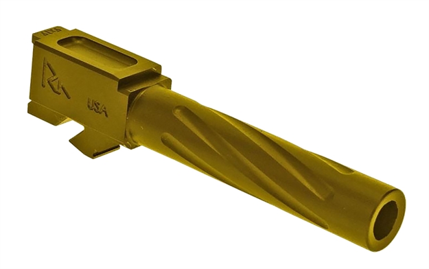 Picture of  Rival Arms Ra20g201e Precision V1 Drop-In Barrel 9Mm Luger 4.02" Gold Pvd Finish 416R Stainless Steel Material For Glock 19 Gen3-4 788130029954