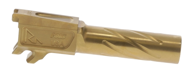 Picture of  Rival Arms Ra20p001e Precision Drop-In Barrel 9Mm Luger 3.10" Gold Pvd Finish 4340H Steel Material For Sig P365 788130031315