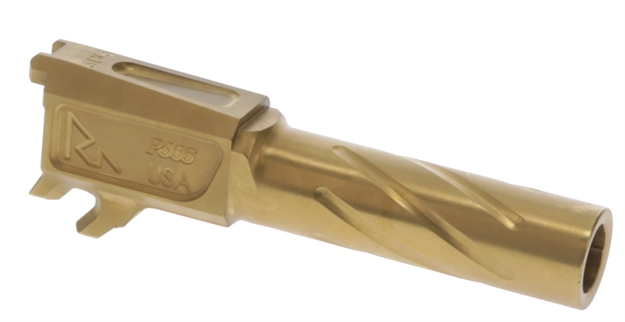 Picture of  Rival Arms Ra20p101e Precision Drop-In Barrel 9Mm Luger 3.70" Gold Pvd Finish 4340H Steel Material For Sig P365xl