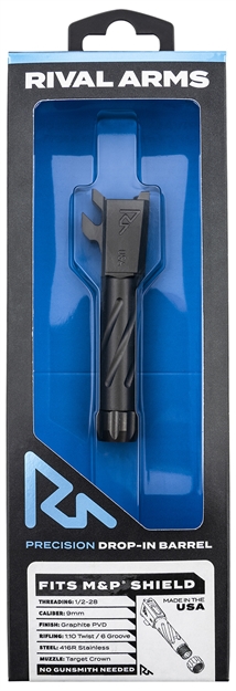 Picture of Rival Arms Ra20s102b Threaded V1 S&W Shield Graphite Pvd