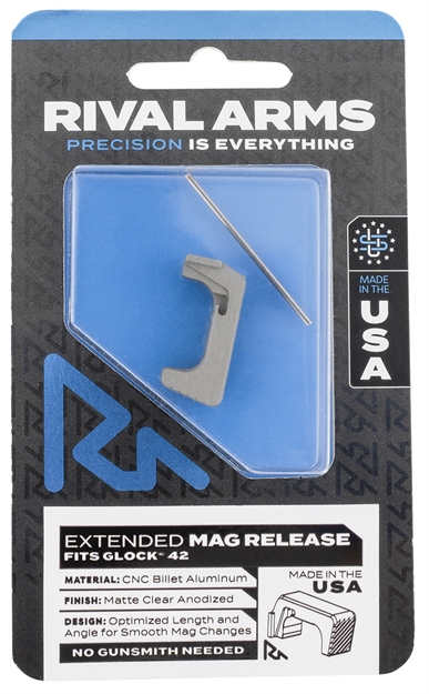 Picture of  Rival Arms Ra72s001d Magazine Release  Extended Dark Gray Aluminum For Sig P320 788130030356