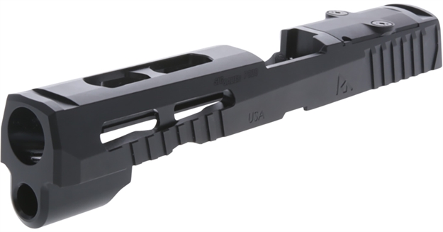 Picture of  Rival Arms Rara10g306a Precision Slide A1 Black Qpq Steel, Ported, Front & Rear Serrations, Rms Optic Cut Fits Glock 43/43X 888151040010