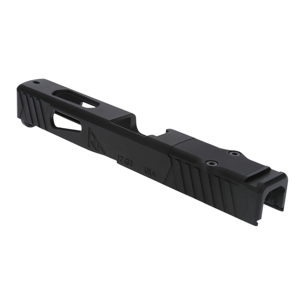 Picture of  Rival Arms Ra-Ra10p102a Precision Slide  With Front & Rear Serrations Qpq Black 416R Stainless Steel For Sig P365xl 788130032251