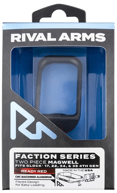 Picture of  Rival Arms Ra-Ra71g111a Two Piece Magwell  Made OF Aluminum With Anodized Ready Red Finish For Glock 17, 22, 34 & 35 Gen4 788130028803