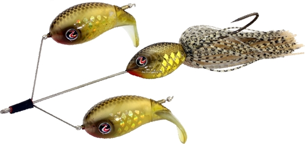 Picture of River2sea, Llc Double Plopper 148, Pac Man, 5/8 Oz, 5 3/4In, River2sea Big Bite (Bn) 2X Strong #5/0, Floating