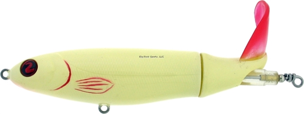 Picture of River2sea Whopper Plopper 90, Bone, 1/2 Oz, 3 1/2In, Two River2sea (Bn) X Strong Treble #4, NO Rattles, Top Water