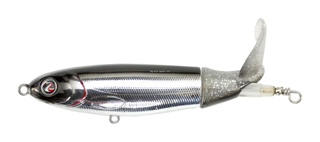 Picture of River2sea Whopper Plopper 90, Chrome Black, 1/2 Oz, 3 1/2 In, Two River2sea (Bn) X Strong Treble #4, NO Rattles, Top Water WPL90/44