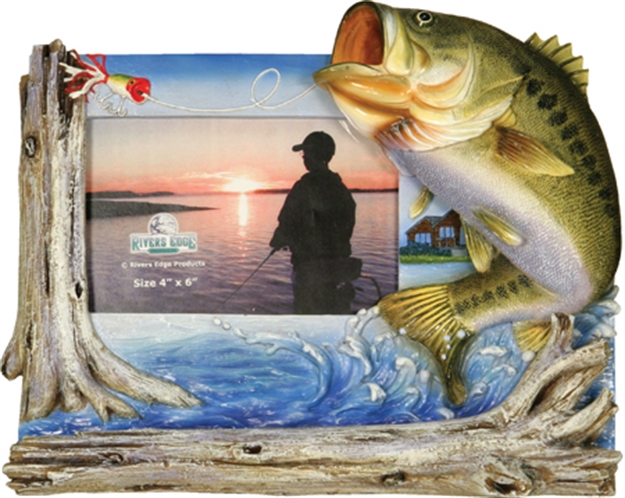 Picture of Rivers Edge 4Inx6in Bass Picture Frame 470