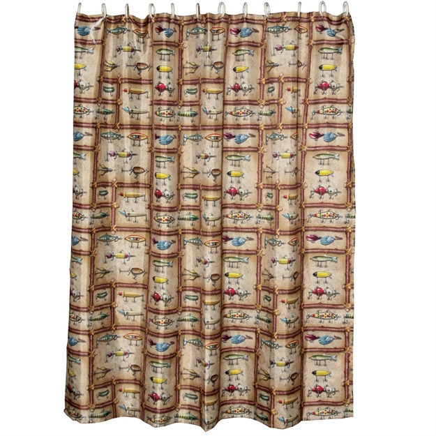 Picture of Rivers Edge Antique Lure Showercurtain 760