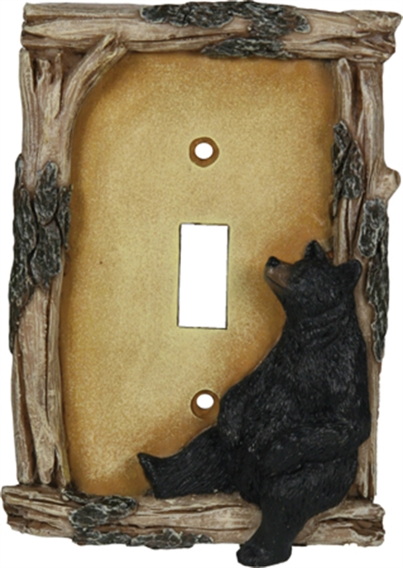 Picture of Rivers Edge Bear Single Switch Plate Cover Crd 617