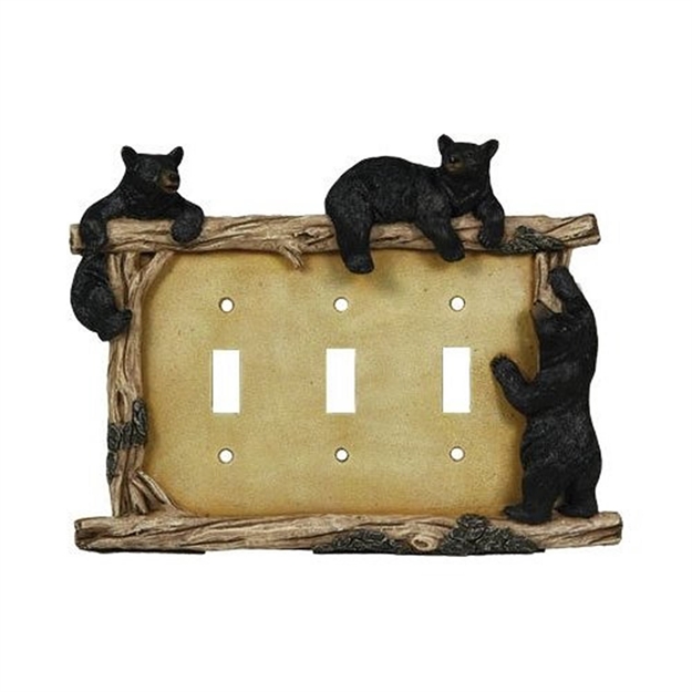 Picture of Rivers Edge Bear Triple Switch Plate Cover